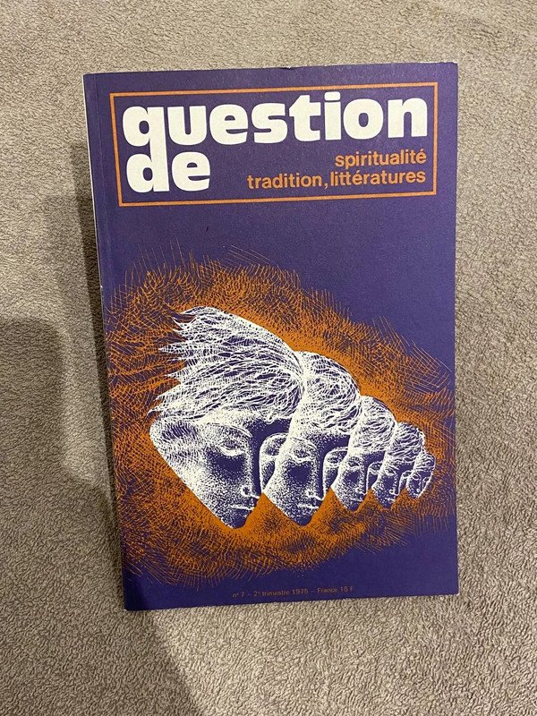 Numéro 7 – Question de spiritualité, tradition, littératures